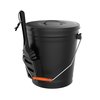 Pure Garden Metal Ash Bucket with Lid and Shovel 50-210